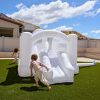 Cloud Collection? Jump 'n Double Slide Bouncer ¨C White