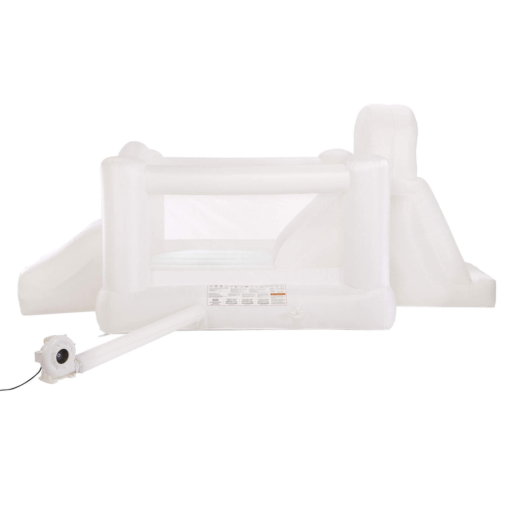 Cloud Collection? Jump 'n Double Slide Bouncer ¨C White